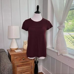 Geoffrey Beene Sport wool blend purple top C7-5